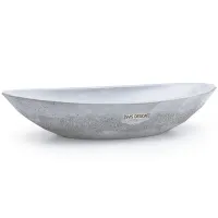 Zdjęcie Stylowa umywalka 60 cm DIAMOND SEDIMENT – jasnoszary, bez dekoru, bez lakieru