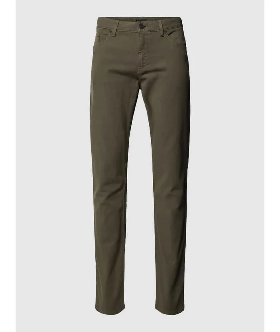 obrazek 1 Chinosy o kroju slim fit z fakturowanym wzorem model ‘Delaware’