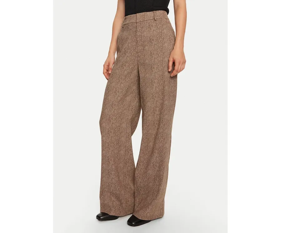 obrazek 1 STAUD Spodnie palazzo Prince R24F4138 Beżowy Regular Fit