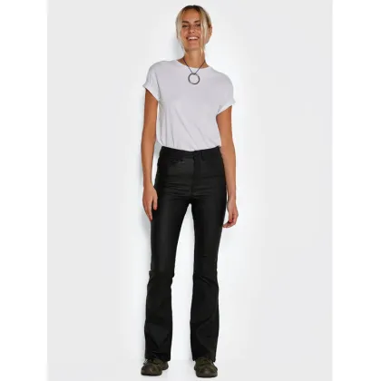 Zdjęcie Noisy May Spodnie z imitacji skóry Sallie 27018425 Czarny Skinny Fit