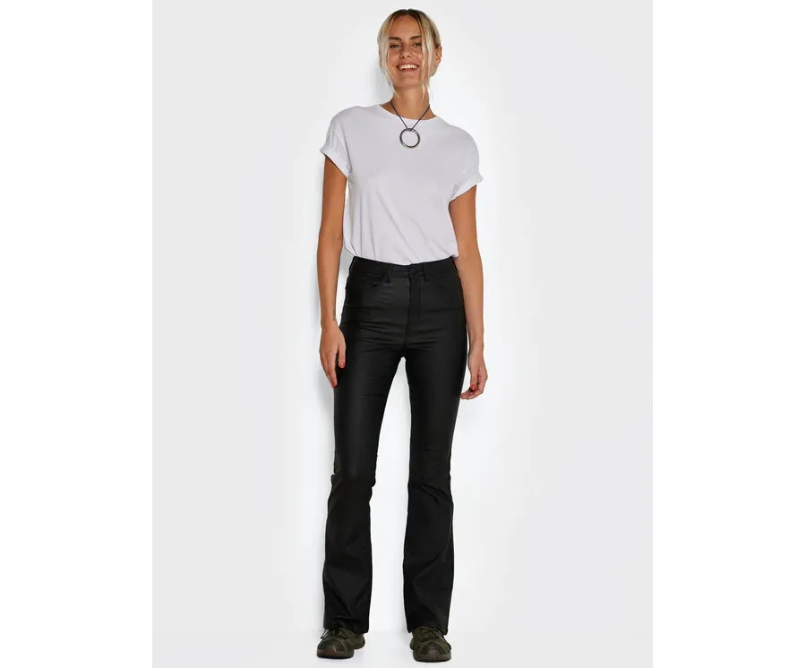 obrazek 1 Noisy May Spodnie z imitacji skóry Sallie 27018425 Czarny Skinny Fit