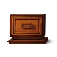 Zdjęcie Piękny klasyczny stolik nocny z dwiema szufladami