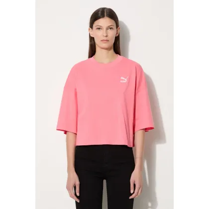 Zdjęcie Puma t-shirt bawełniany damski kolor różowy 624226