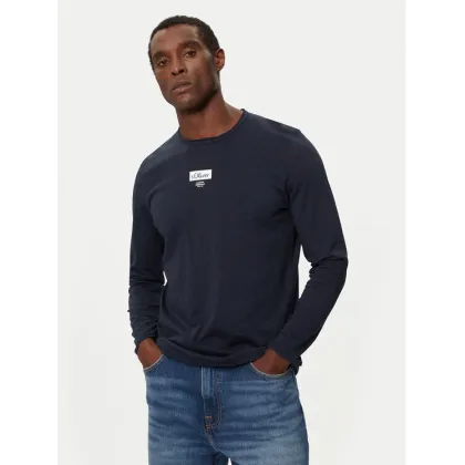 Zdjęcie s.Oliver Longsleeve 2150055 Granatowy Regular Fit
