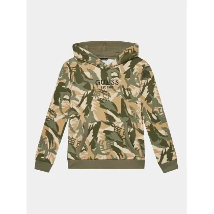 Zdjęcie Guess Bluza Hooded Ls L4RQ05 KA6R3 Khaki Regular Fit