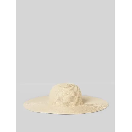 Zdjęcie Kapelusz słomiany w jednolitym kolorze model ‘FEDORA’
