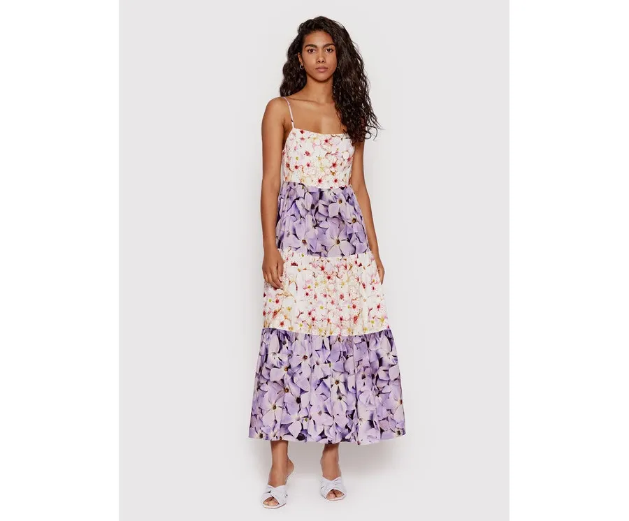 obrazek 1 Desigual Sukienka letnia Estrella 22SWVW26 Fioletowy Regular Fit