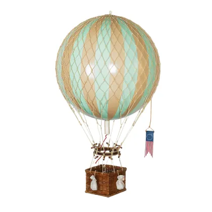 Zdjęcie Dekoracyjny balon Royal Aero w miętowe paski - Authentic Models