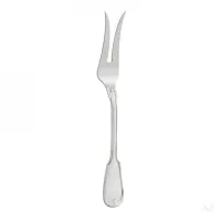 Picture Elegant silver fork for serving roasts - Zaramella Argenti