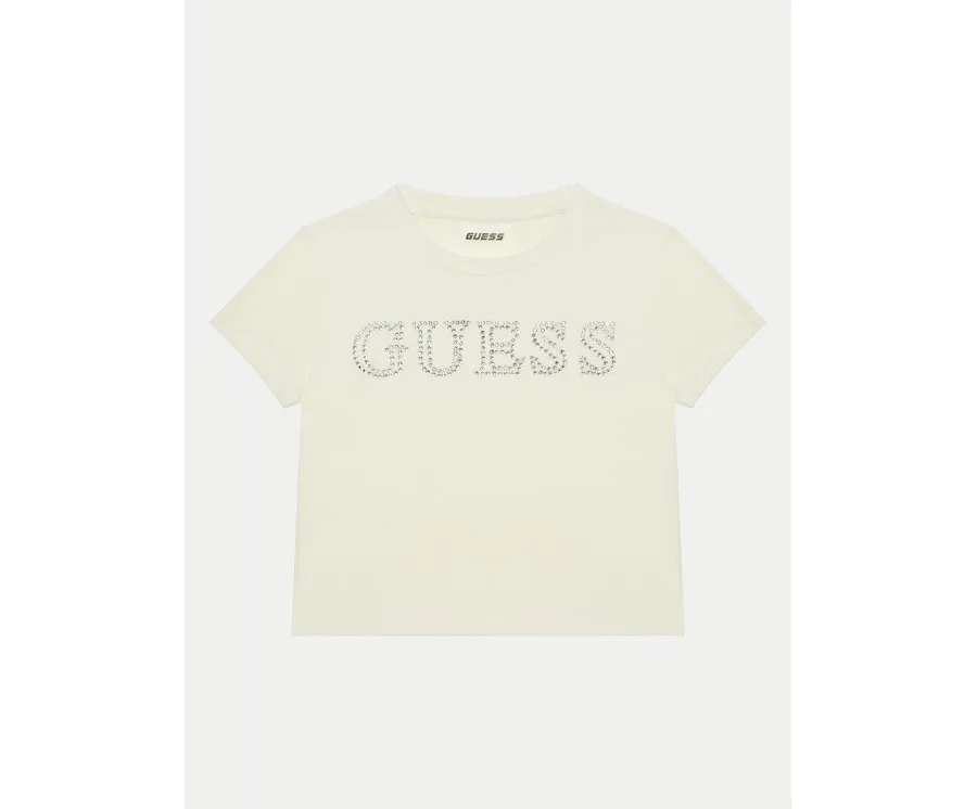obrazek 1 Guess T-Shirt J4YI48 KBXI2 Écru Regular Fit