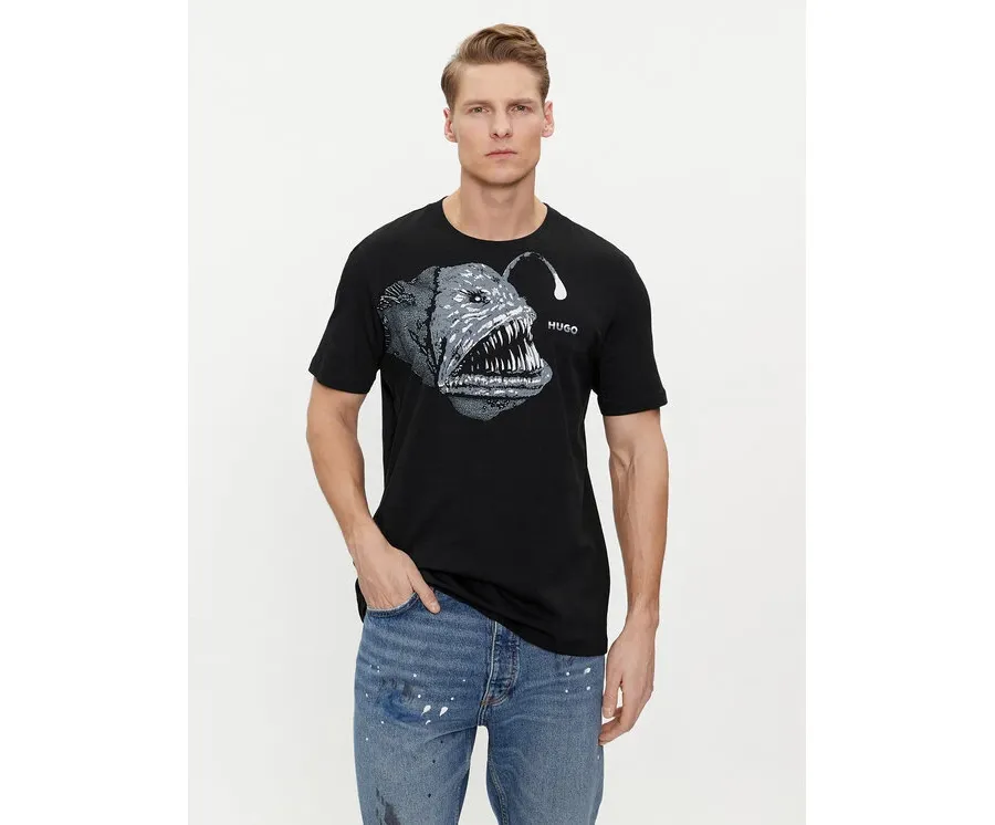 obrazek 1 Hugo T-Shirt Dibeach 50513812 Czarny Regular Fit HUGO
