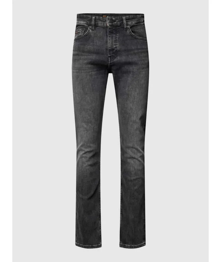 obrazek 1 Jeansy o kroju slim fit z detalem z logo model ‘Delaware’