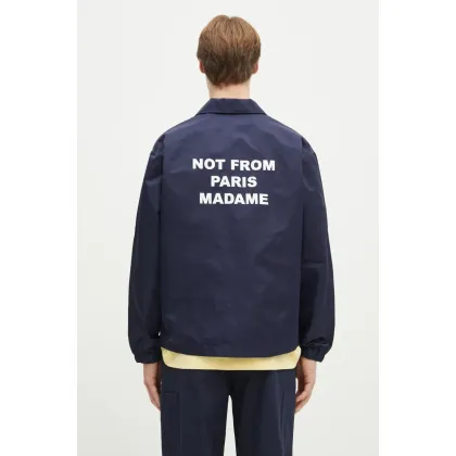 Zdjęcie Drôle de Monsieur kurtka La Veste Slogan kolor granatowy przejściowa PERM-JT183-PA014-NY