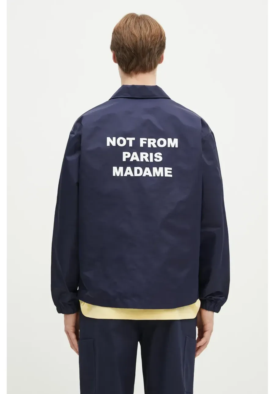 obrazek 1 Drôle de Monsieur kurtka La Veste Slogan kolor granatowy przejściowa PERM-JT183-PA014-NY