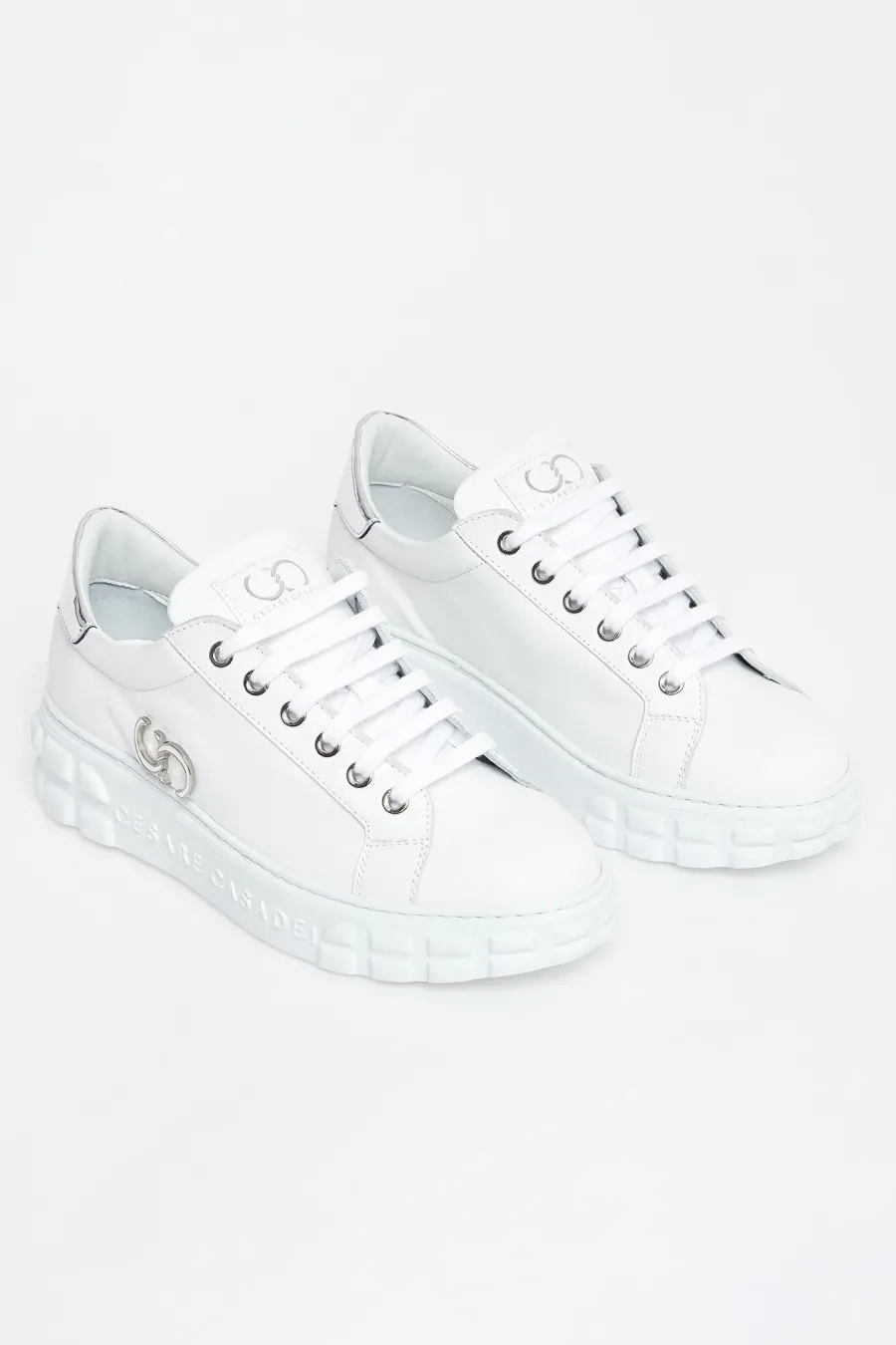 obrazek 1 Sneakersy damskie skórzane CESARE CASADEI Cesare Casadei