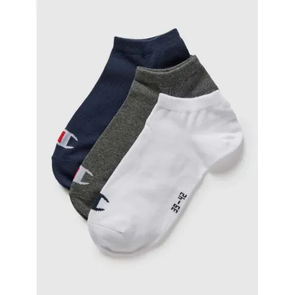 Zdjęcie Krótkie skarpety z detalem z logo w zestawie 3 szt. model ‘Sneaker Sock’