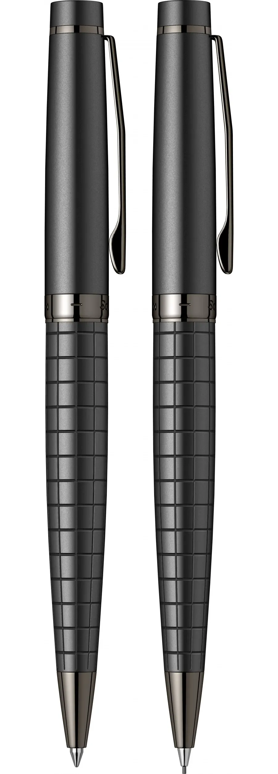 obrazek 4 Zestaw Długopis - Ołówek Mechaniczny 0.7mm Honor 38 Czarny Mat