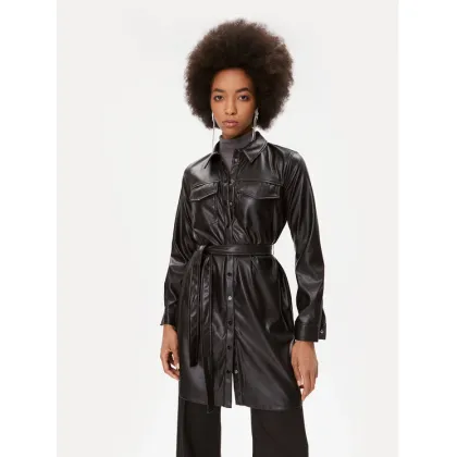 Zdjęcie DKNY Sukienka skórzana P2HBTO59 Czarny Regular Fit