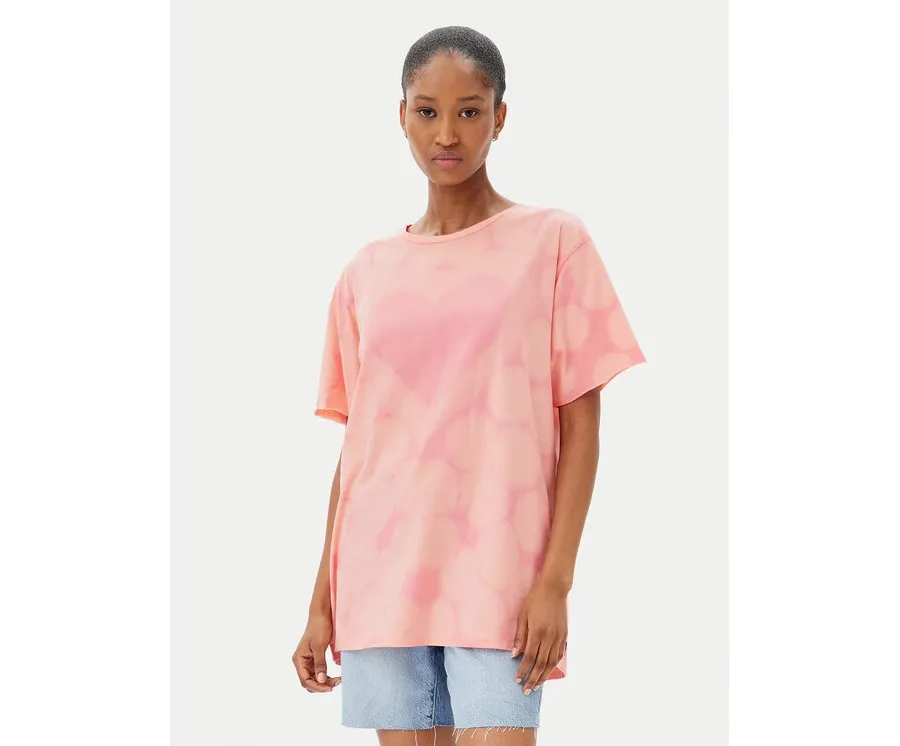 obrazek 1 One Teaspoon T-Shirt Love Sweat 26918 Różowy Relaxed Fit