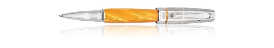 obrazek 2 Rollerball Pen Miya Argento Yellow Celluloid Montegrappa