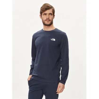 Zdjęcie The North Face Longsleeve Simple Dome NF0A87QN Granatowy Regular Fit
