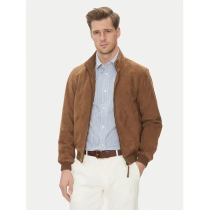 Zdjęcie Serge Pariente Kurtka skórzana Expo Vs Beżowy Regular Fit