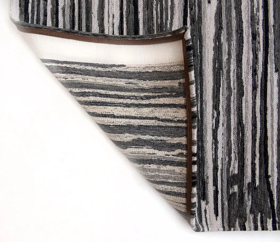 obrazek 3 Niecodzienny szaro czarny dywan w paski - GREY STRIPES 8630