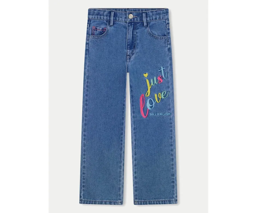 obrazek 1 Billieblush Jeansy U20451 Niebieski Regular Fit