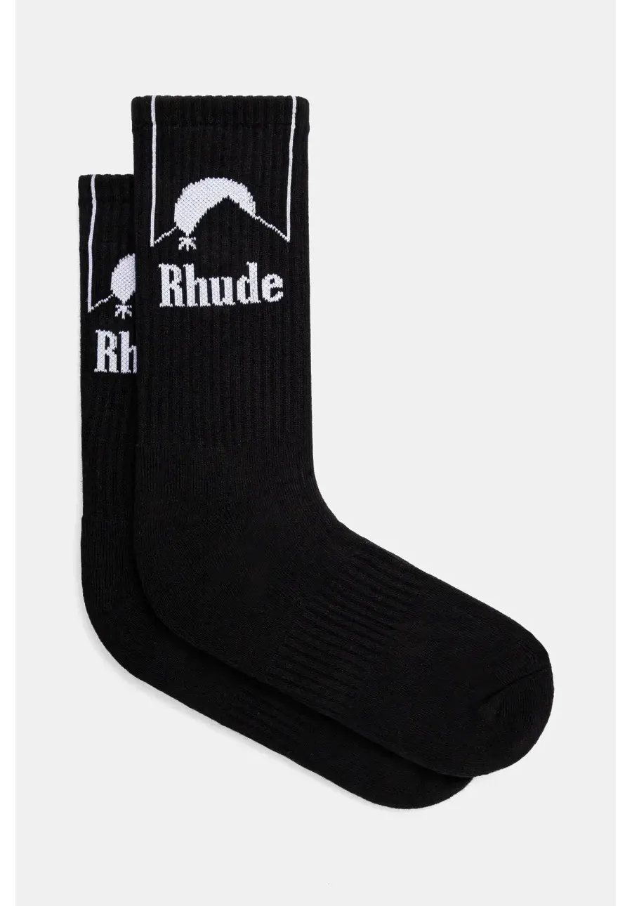 obrazek 1 RHUDE skarpetki Moonlight męskie kolor czarny RHPS25SO08117