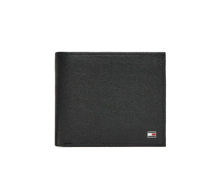 obrazek 1 Tommy Hilfiger Duży Portfel Męski Th Flag Cc Flap And Coin AM0AM13520 Czarny