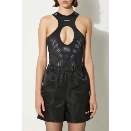 Zdjęcie Sporty & Rich szorty Good Health Nylon Shorts damskie kolor czarny gładkie high waist SH017S405GB