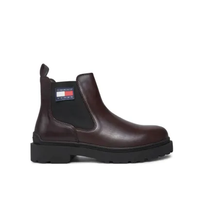Zdjęcie Tommy Jeans Sztyblety Tjm Leather Chelsea Boot EM0EM01448 Brązowy