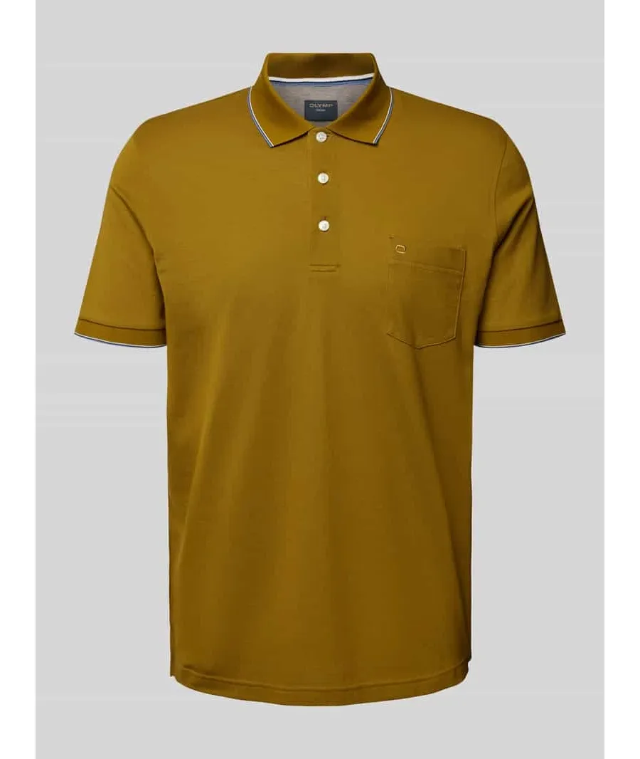 obrazek 1 Koszulka polo z kieszenią na piersi i wyhaftowanym logo