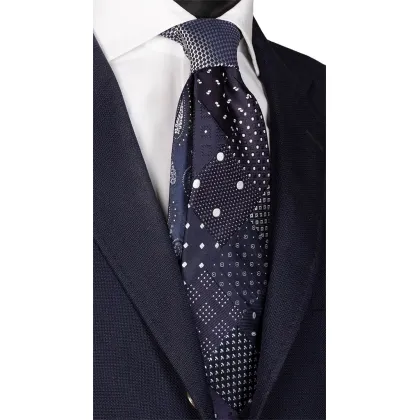 Zdjęcie Ekskluzywny, męski krawat w mozaikę