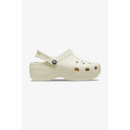 Zdjęcie Crocs Classic Platform Clog klapki kolor beżowy 206750.2Y2