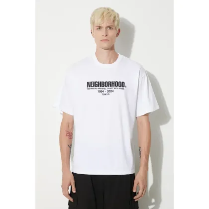 Zdjęcie NEIGHBORHOOD t-shirt Tee SS-2 męski kolor biały z nadrukiem 241PCNH.ST02