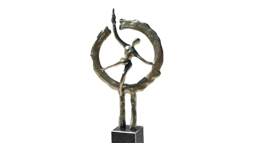 obrazek 1 Prestiżowa statuetka "W drodze do nowego" wykonana z platerowanego brązu - idealny prezent z okazji jubileuszu firmy