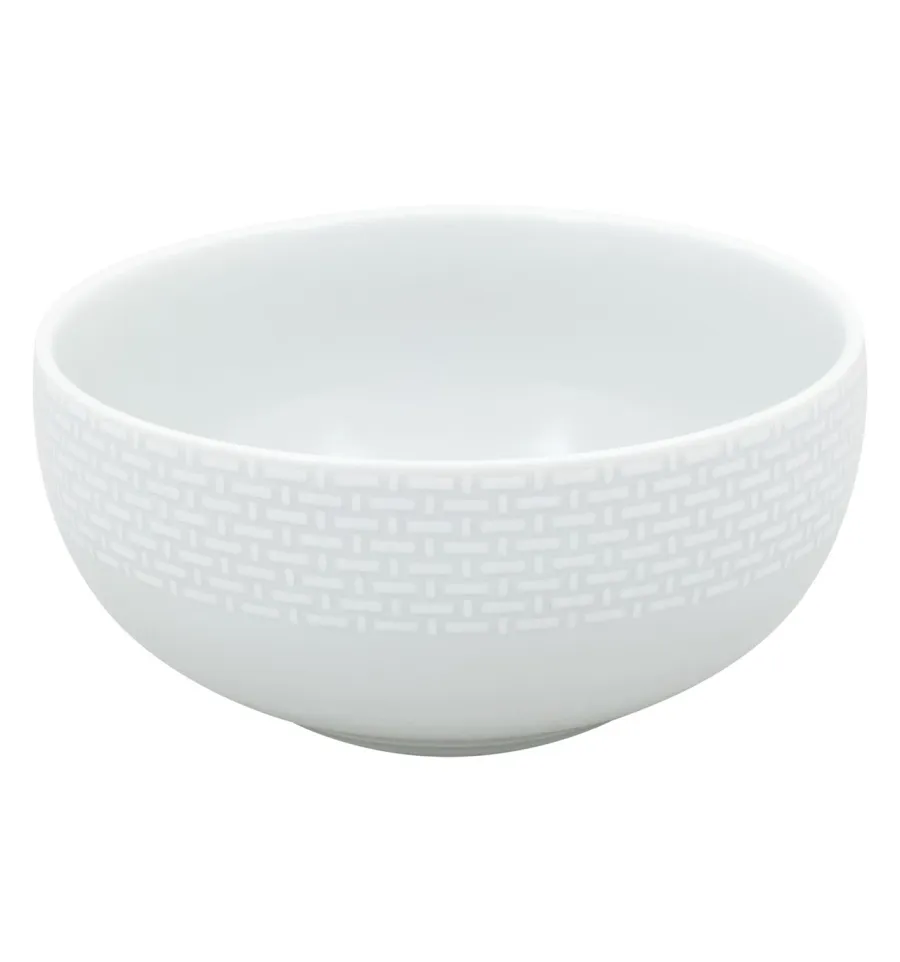 picture 1 A unique porcelain bowl for cereals from the Cesta collection inspired by the tradition of Portuguese basketry - Vista Alegre
