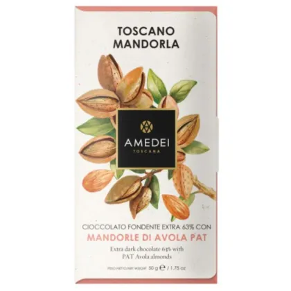 Zdjęcie Produkt włoski - czekolada Amedei Ciemna z Migdałami, 50g