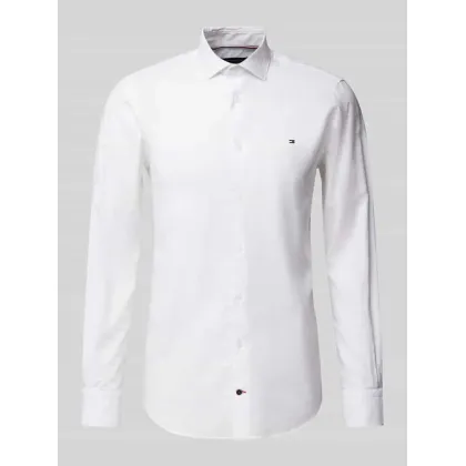 Zdjęcie Koszula biznesowa o kroju slim fit z listwą guzikową