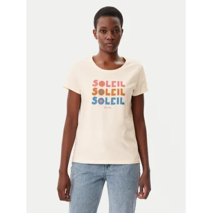 Zdjęcie Mustang T-Shirt Alma 1016148 Beżowy Regular Fit