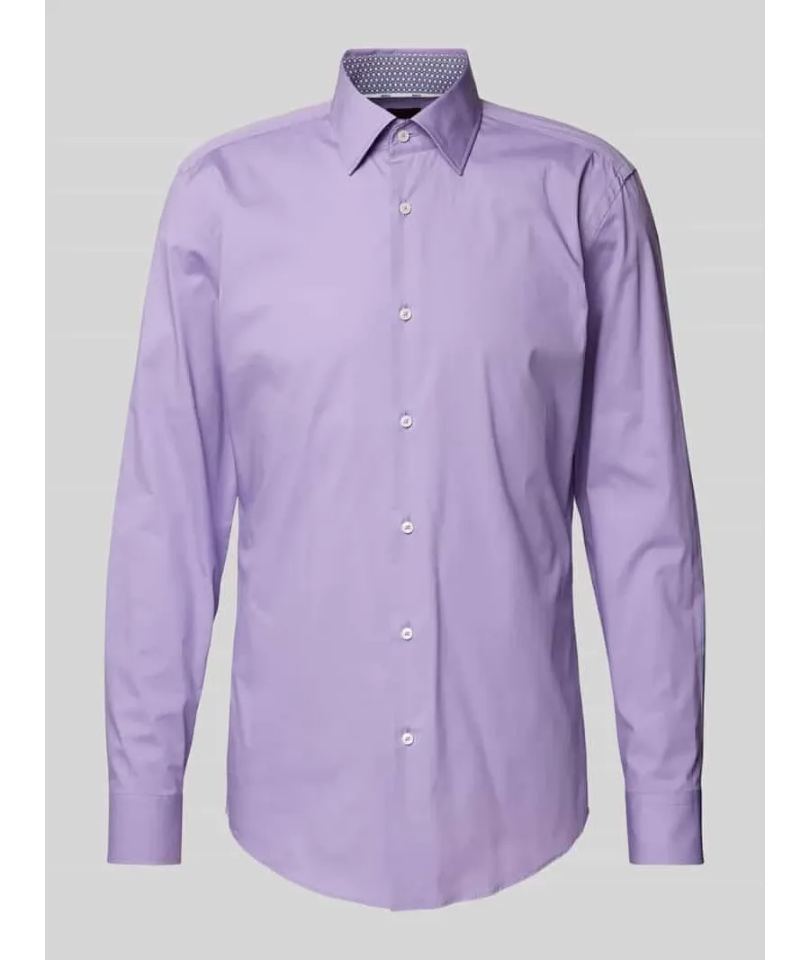 obrazek 1 Koszula biznesowa o kroju slim fit z kołnierzykiem typu kent model ‘Hank’