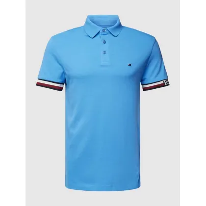 Zdjęcie Tommy Hilfiger Polo Monotype Flag MW0MW33585 Niebieski Slim Fit