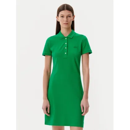 Zdjęcie Lacoste Sukienka codzienna EF5473 Zielony Slim Fit