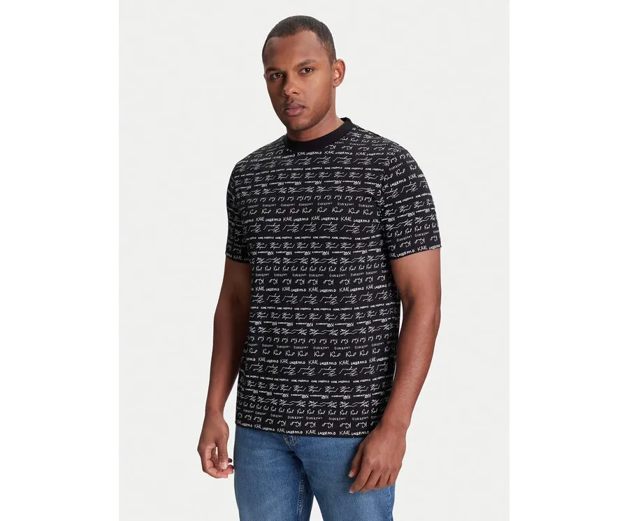 obrazek 1 KARL LAGERFELD T-Shirt 755040 553225 Czarny Regular Fit