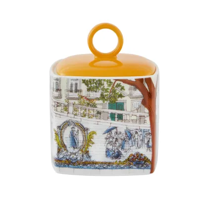 Zdjęcie Malowana cukiernica wykonana z porcelany - Vista Alegre