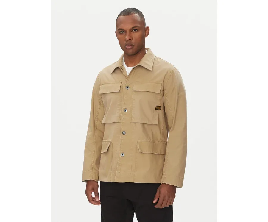 obrazek 1 G-Star Raw Kurtka przejściowa 4 Pkt Overshirt D26429-D387 Beżowy Slim Fit