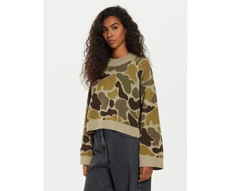 obrazek 1 Vans Sweter Cammile VN000HQ5D Zielony Loose Fit