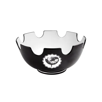 Zdjęcie Porcelanowa czarna miska na sałatki Herbariae z motywem inspirowanym makiem - Vista Alegre