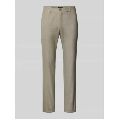 Zdjęcie Chinosy o kroju slim fit z lamowanymi kieszeniami z tyłu model ‘LIAM'